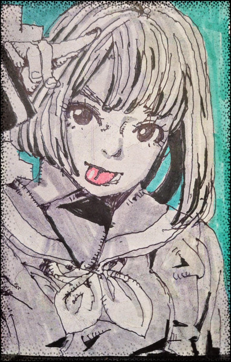 kenpi208's tweet image. #落書向上委員会 #アナログイラスト見たかったら私をフォローすると良いです #アナログ画 #らくがき #doodle
いつものレシート裏の落書き✏✐✎✍