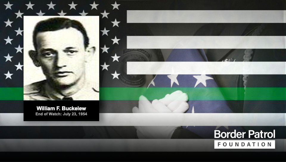 Today we honor the memory of Border Patrol Airplane Pilot William F. Buckelew End of Watch July 23, 1954 borderpatrolfoundation.org/buckelew
#HonoringtheMemory #BorderPatrolFoundation #BPF #CBP #BorderSecurity #BorderPatrol #USBP #HonorFirst #lawenforcement #endofwatch #memorial