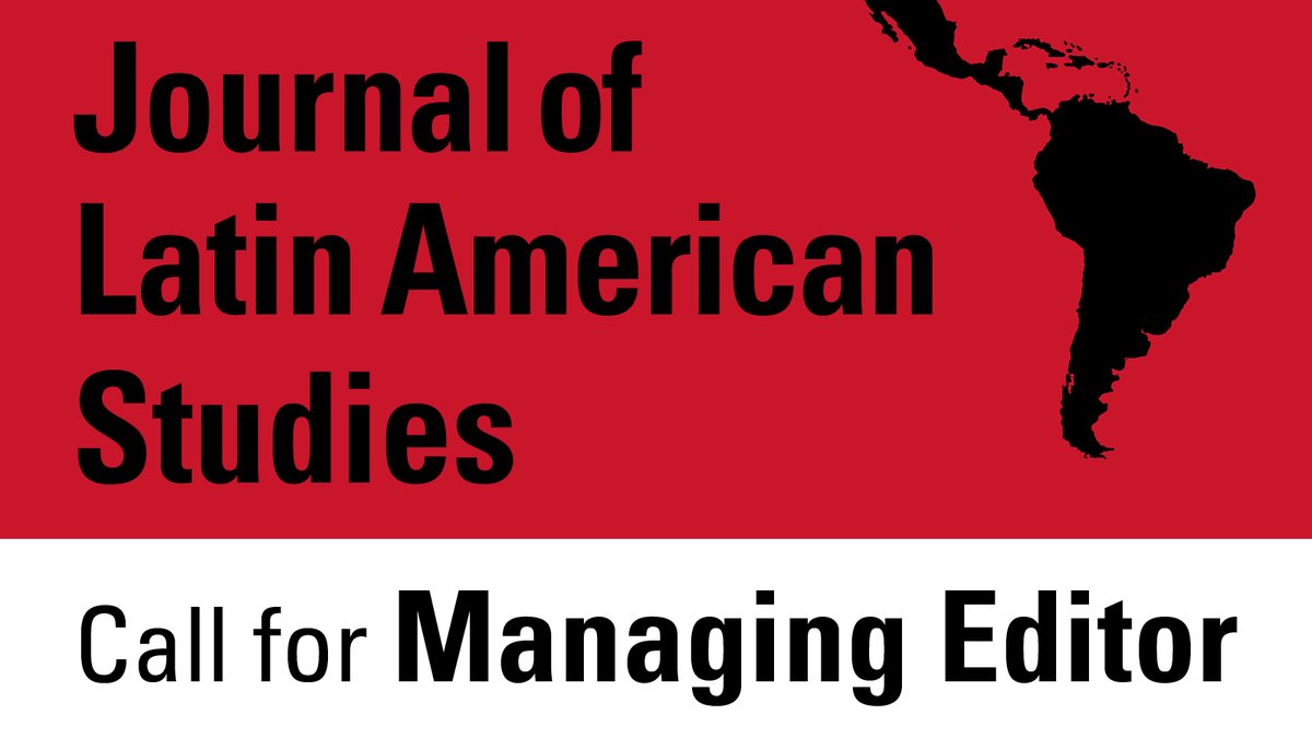 CUP_Anthro_Soc's tweet image. Call for Applications: Seeking Managing Editor position for the Journal of Latin American Studies. Part-time freelance role, 15 hrs/week. Ideal for Latin American Studies graduates. Apply by 25 July 2025. Details: cup.org/3IIMWhs
#LAS #LatinAmericanStudies #Freelance