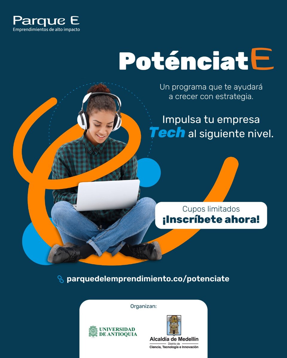 Ruta N (@ruta_n) on Twitter photo #Recomendado | ¿Quieres escalar tu emprendimiento?
Como articuladores del ecosistema CTi te invitamos al programa Poténciate de la <a href="/AlcaldiadeMed/">Alcaldía de Medellín</a> y la <a href="/UdeA/">Universidad de Antioquia</a> a través de <a href="/Parque_E/">Parque E</a> que está diseñado para impulsar negocios como el tuyo.
¡Inscríbete ahora!
bit.ly/44YmiZo #Recomendado | ¿Quieres escalar tu emprendimiento?
Como articuladores del ecosistema CTi te invitamos al programa Poténciate de la <a href="/AlcaldiadeMed/">Alcaldía de Medellín</a> y la <a href="/UdeA/">Universidad de Antioquia</a> a través de <a href="/Parque_E/">Parque E</a> que está diseñado para impulsar negocios como el tuyo.
¡Inscríbete ahora!
bit.ly/44YmiZo