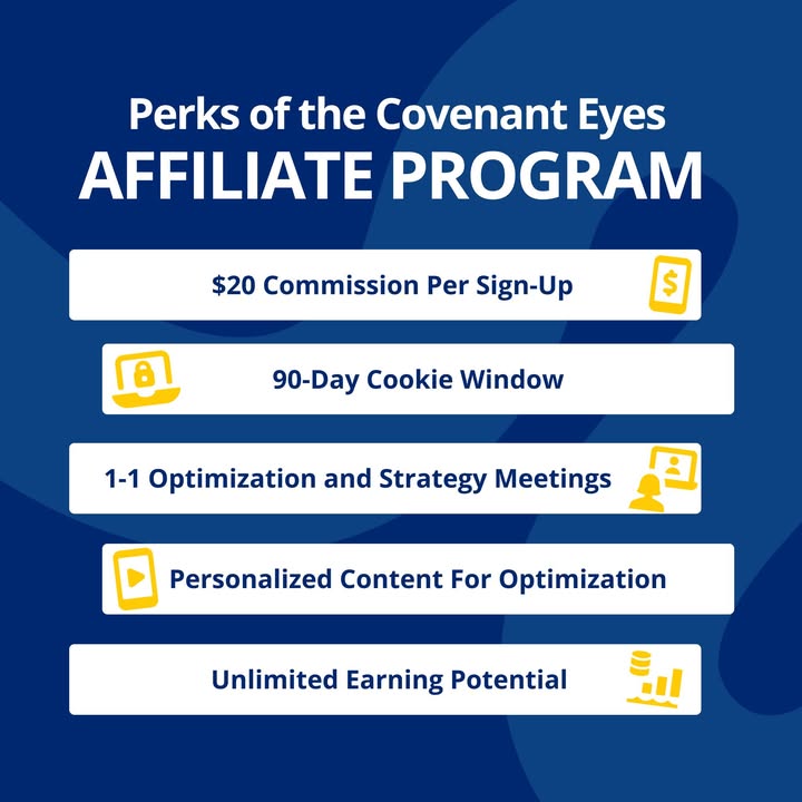 Help families find freedom from P* while earning $20 per referral! Join the Covenant Eyes Affiliate Program today and make a difference. 
cvnteyes.co/4eiXsHb