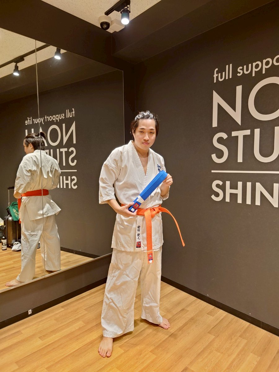 昇級審査、無事合格し
青帯になりました！

気を引き締めまた精進します
押忍👊🏻