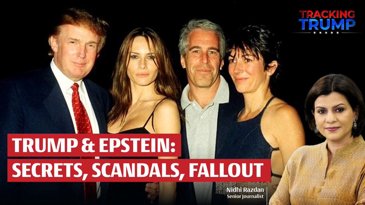 deKoderdigital's tweet image. From “terrific guy” to total denial.
Trump’s ties to #JeffreyEpstein are back under the microscope.
New Qs. Old videos. Lingering doubts.
What do the #EpsteinFiles mean for Trump’s political future?
@Nidhi with @mattklink & @chrisjollyhale on #TrackingTrump — TONIGHT @ 10 PM