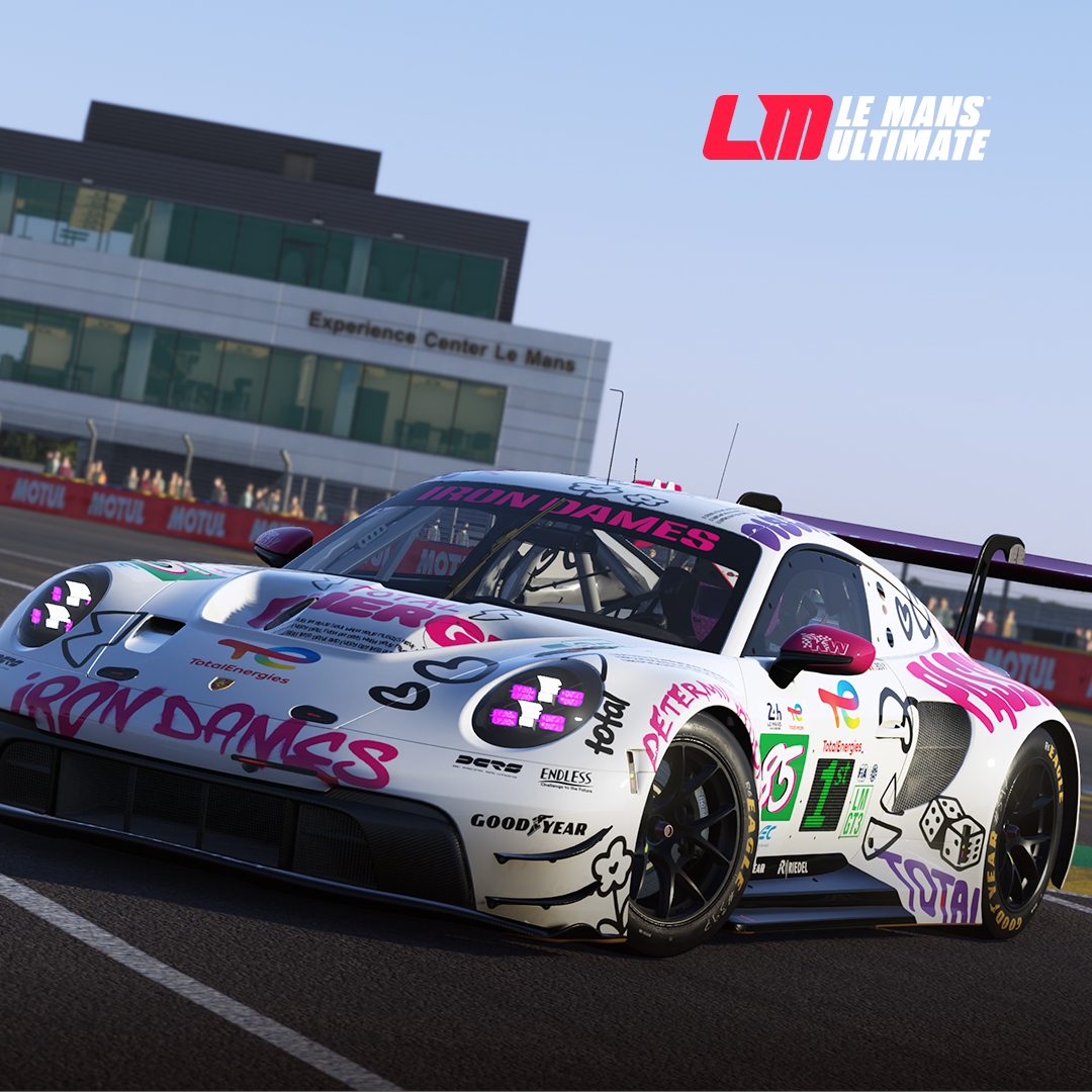 LeMansUltimate's tweet image. Race like an Iron Dame. 💪🎮
The iconic @IronDames Porsche #85 is now yours to drive in Le Mans Ultimate — live with the new V1.0 update.
From real tracks to virtual battles, this fan-favourite is ready for action. Are you? 🫵
#IronDames #WomenDrivenByDreams #BeAnIronDame