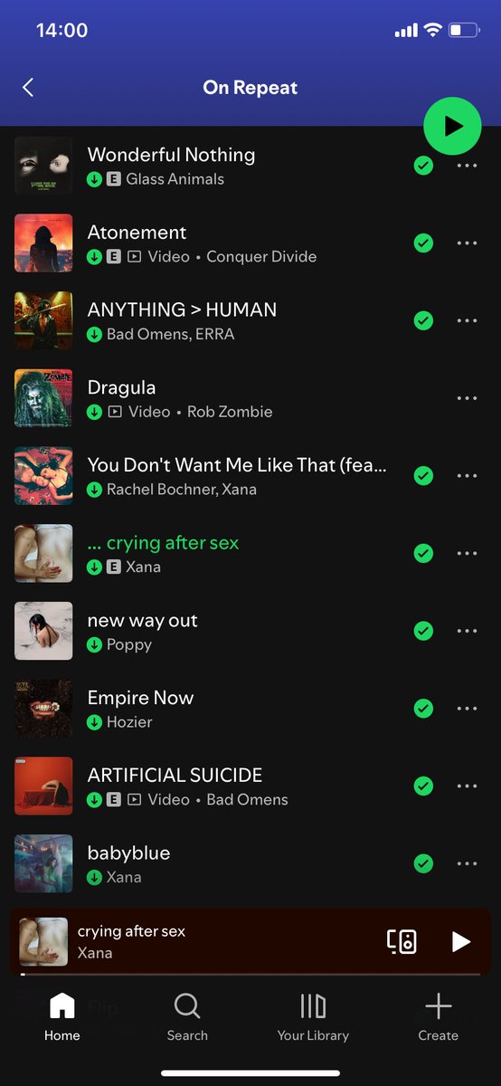 sxphiabee's tweet photo. @xanaofficial_ aside from you &amp; rachel bochner, i’ve actually just gotten really into metal lately! a lot of poppy, rob zombie, bad omens and maggie lindemann 🫶🏻

my on repeat looks pretty crazy, but i already know you’re going to be my number one artist for this year 🙂‍↕️ https://t.co/QnLTPH4FMG