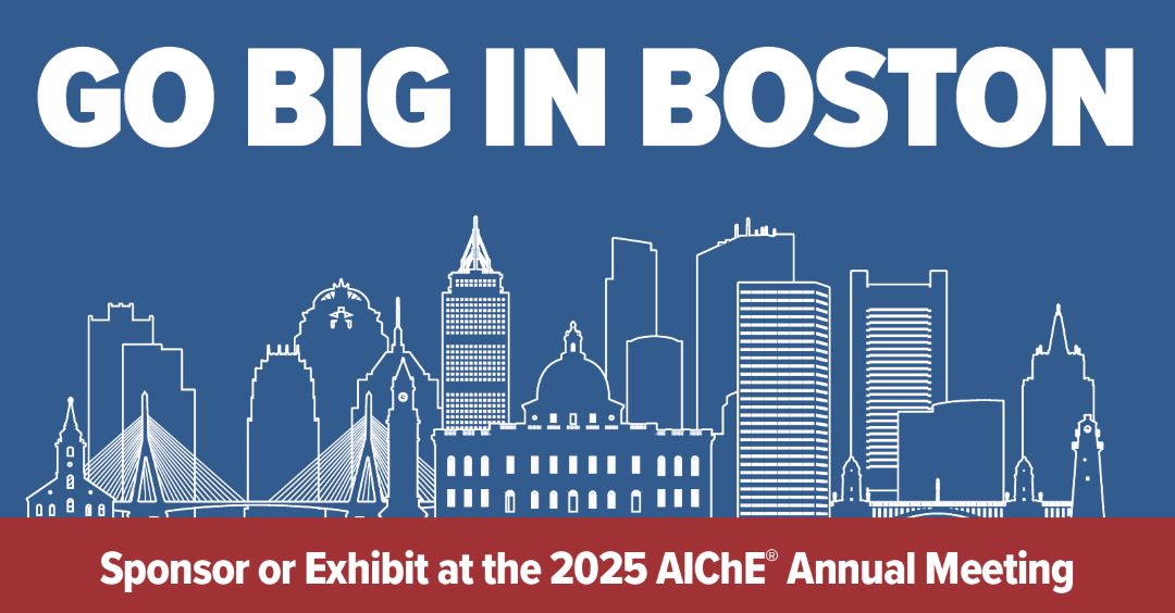 ChEnected's tweet image. Showcase your company at #AIChEAnnual 2025 — the premier event for chemical engineering innovation. Reserve exhibit space, sponsor coffee breaks or receptions, lead tech workshops. Contact tenes@aiche.org or click: bit.ly/4o7IMAc #ChemicalEngineering #Boston2025
