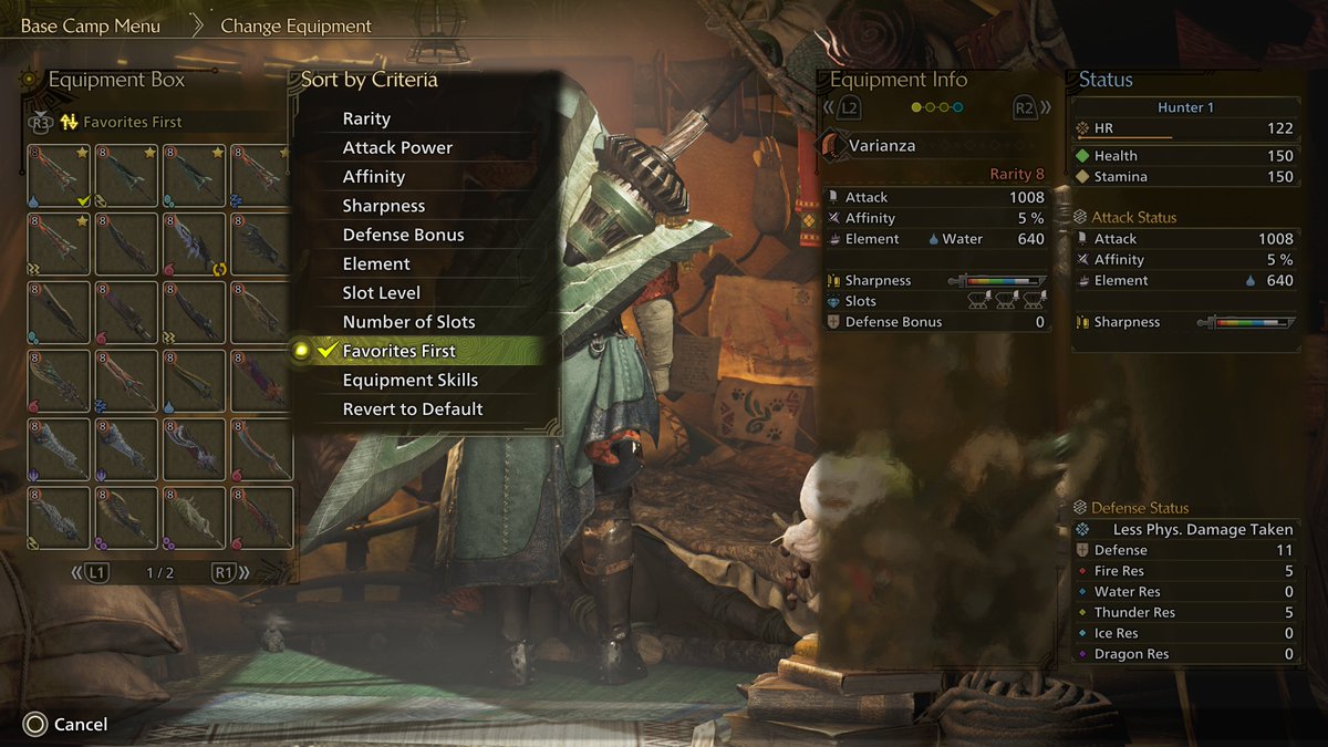 monsterhunter's tweet image. 🛡 Guild Report 12 🛡
The team has heard the requests regarding Artian weapon management, and will implement improvements in the Ver.1.021 update planned for early August.
Request:
Add a way to lock and sort Artian weapons.
Improvement:
A new "Add to Favorites" feature will be…