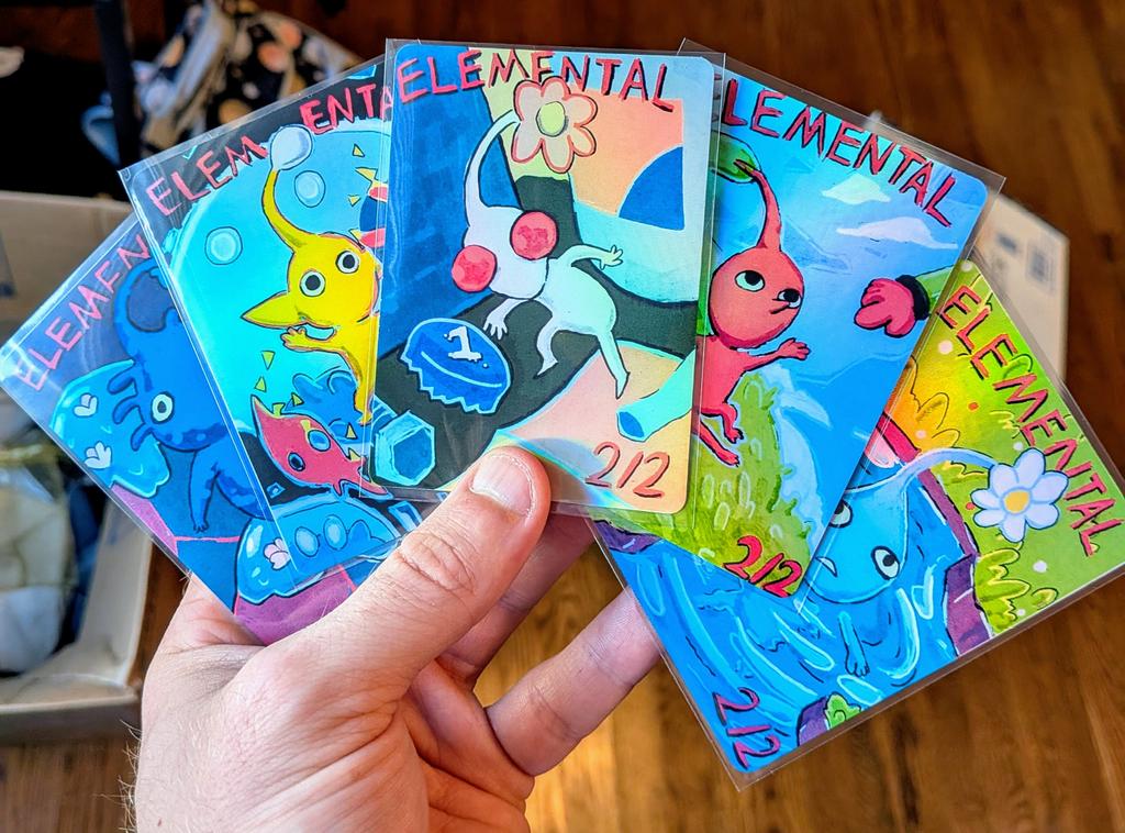 AngryHissing's tweet image. 🌱Foil Pikmin tokens!🌱