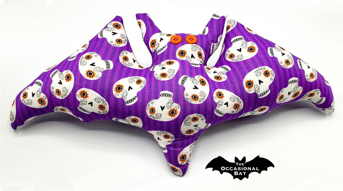 OccasionalBat's tweet image. Dare to be different with these funky and fun skulls! 💀 #bat #handmade #pillow #skull #whimsical #summerween #purple #shopsmall #batshapedpillow #etsy #theoccasionalbat #summerween 💜 theoccasionalbat.etsy.com/listing/175543…