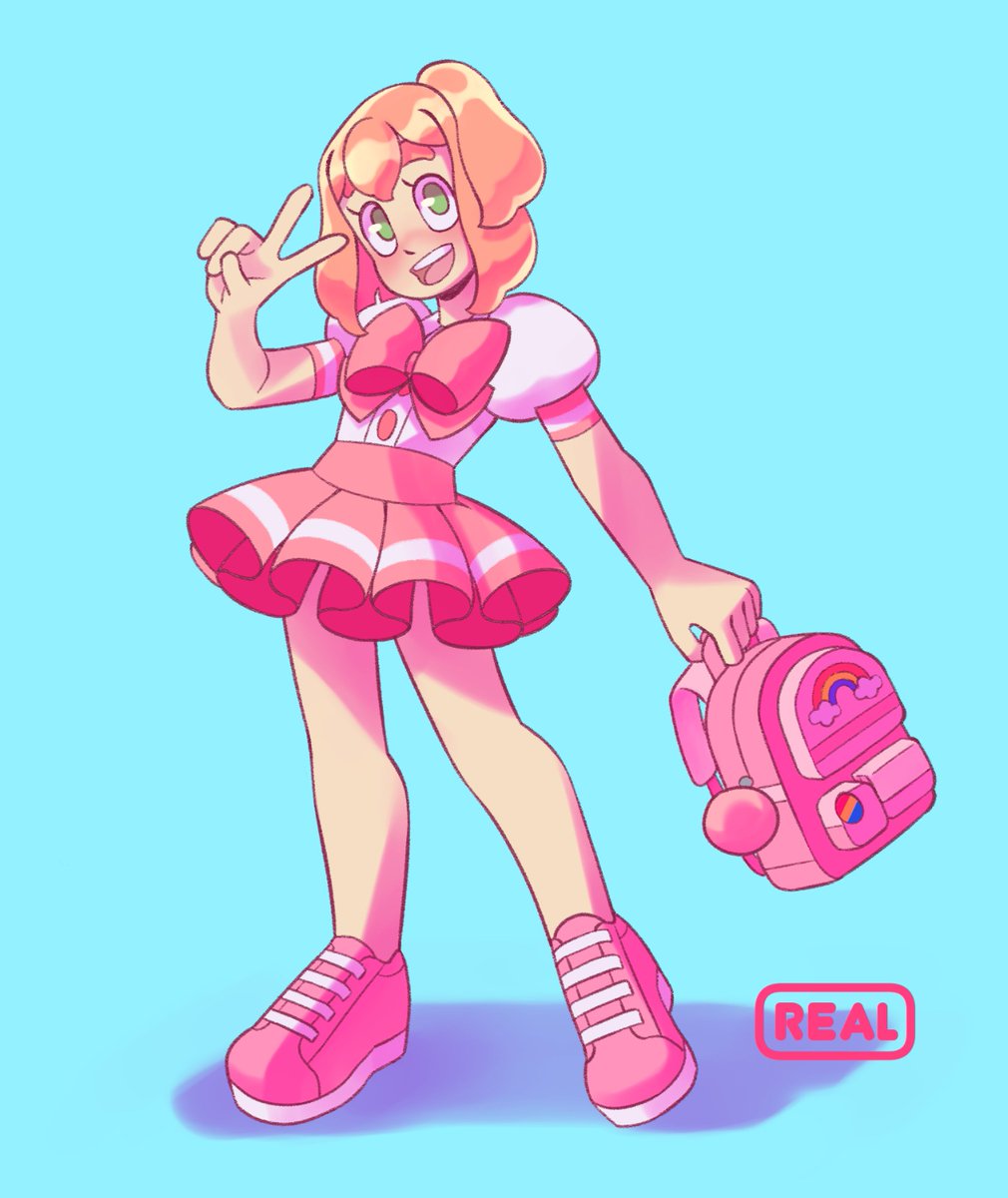 Reals_artwork's tweet image. Rediseño de la Momo 
#OC