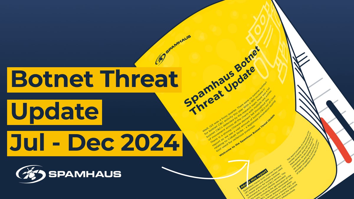 Which two malware families exited the Top 20 malware associated with botnet C2's thanks to Operation Endgame 2.0? 

Find out in the <a href="/spamhaus/">Spamhaus</a> Project's Jan-Jul 2025 Botnet Report ⤵️
hubs.ly/Q03x_hWd0