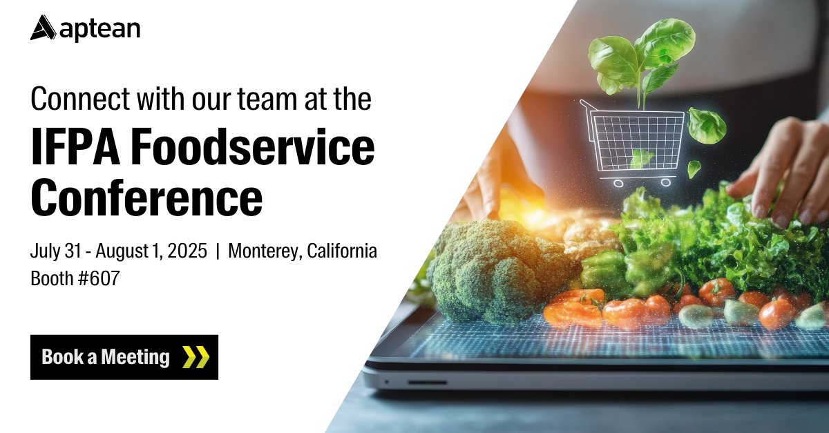 producepro's tweet photo. Next week at the IFPA Foodservice Conference, we’re excited to showcase Aptean Fresh Produce ERP—the cloud-based development of Produce Pro Software, now powered by Microsoft. Stop by Booth 607 to see it live and book your personalized demo: https://t.co/MG9GnkDgv5 https://t.co/1toELLFjU3