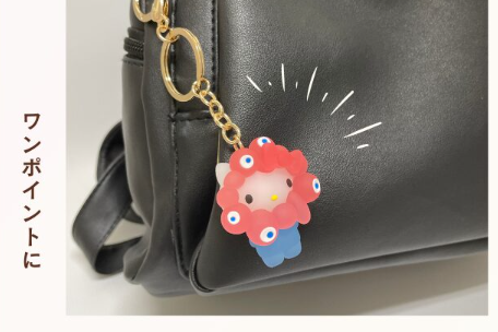 ミャクミャク×サンリオ！新作グッズ『クリア カラー キーホルダー