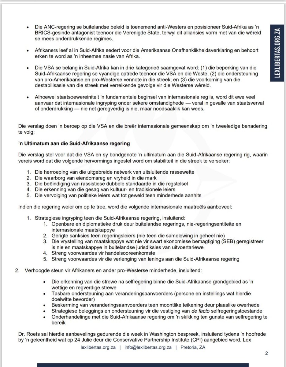 LexLibertasOnX's tweet image. Mediaverklaring 23 Julie 2025