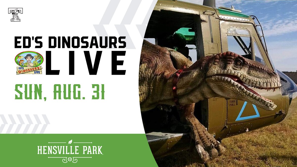 MudHens's tweet image. The Mud Hens are going Jurassic 🦖
Ed's Dinosaurs returns to Fifth Third Field on August 31! Come see your favorite dinos brought to life at the ballpark: bit.ly/mh_EdsDinos