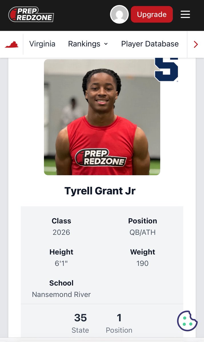 tyrellgrantjr's tweet image. 🥇 Grateful to be Ranked #1 QB in Class of 2026 by @PrepRedzoneVA @PrepRedzone @carljfred @PRZVicCastillo @EdOBrienCFB @NRHSFB @AlonzoRicks
Also a few clips from Team Camp Yesterday ((BALL PLACEMENT)) @calvinhollowayy @quincycuh Head Taps 🎩🪄