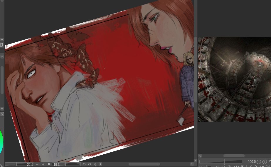 Mangopelter1's tweet image. this silent hill 4 wip i forgot abt
I need to paint in the stairs and fix Henry he looks weird