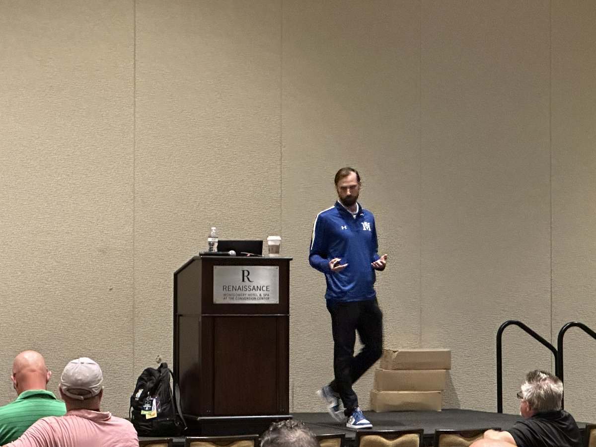 AHSAAUpdates's tweet image. Brent Sowell from Marbury High School kicks off this morning’s Soccer Coaching School talking about Soccer Strength & Conditioning