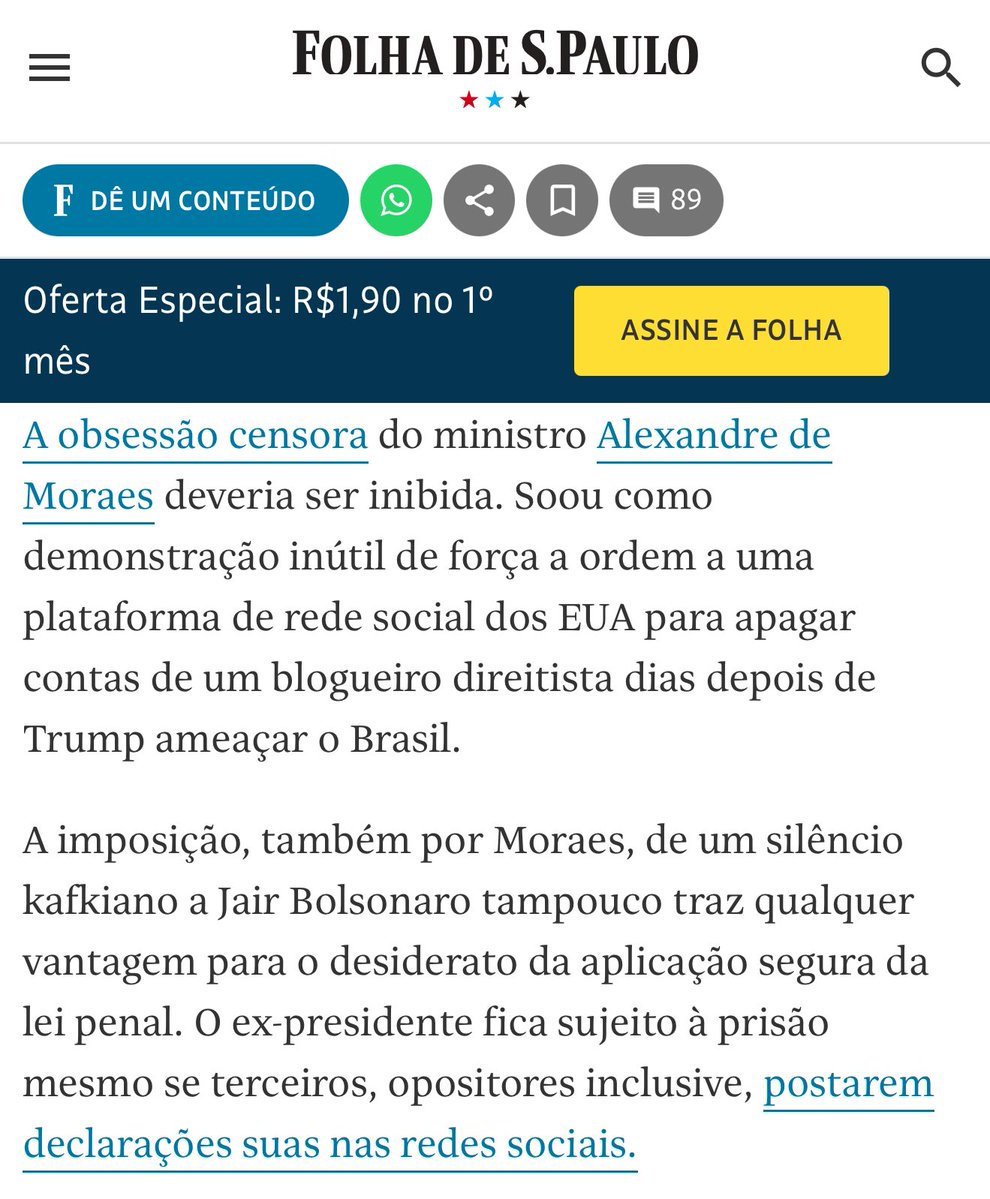 SamPancher's tweet image. No que depender dos editoriais de hoje, temos uma unanimidade