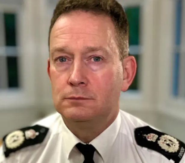 Neccccy's tweet image. Describe the Essex chief Constable in one word?