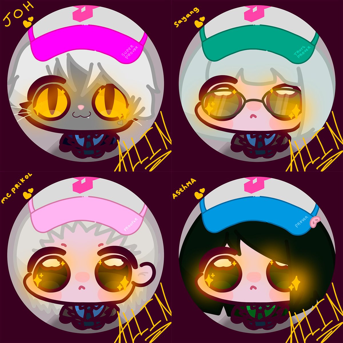 ivee_web's tweet photo. Gprove💛
Another set of mini artworks/PFPs for those who are truly ALL IN!!!
@johhmeow @executeasthma @Sayangxbt @glebaagleb 
@SuccinctLabs @0xCRASHOUT https://t.co/QgkNAQGuTf