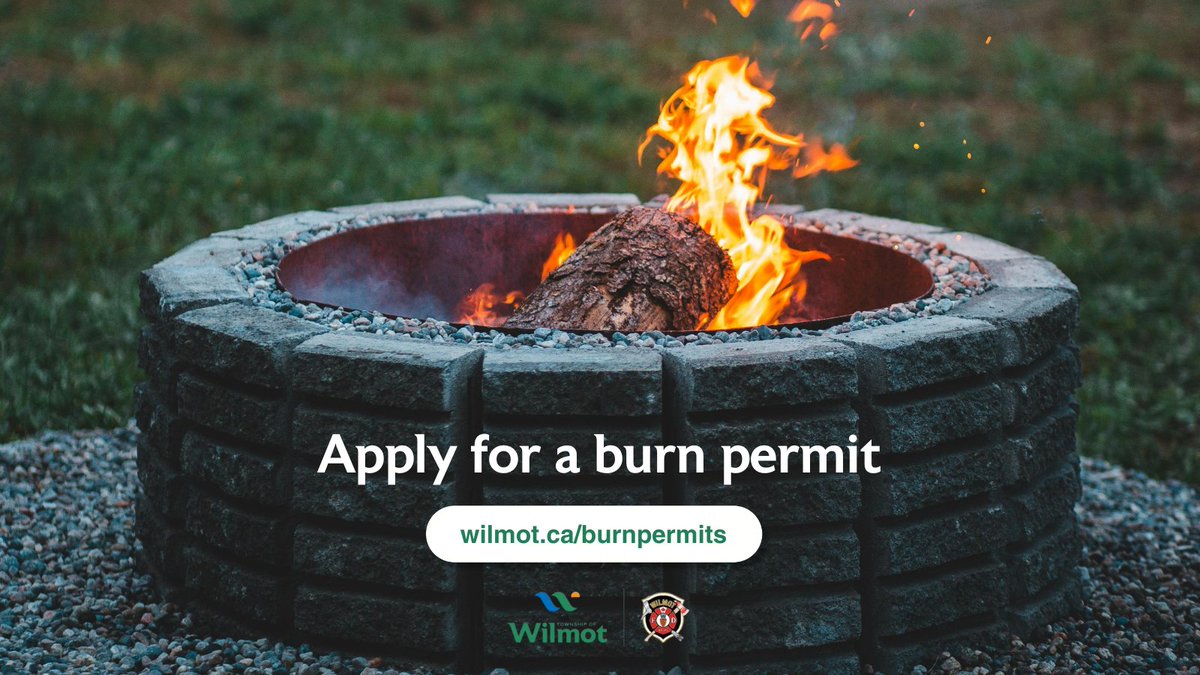 Get a permit before you burn it! 🔥
The Fire Department is reminding residents that a burn permit is required for all recreational and agricultural burning in #Wilmot.
For more details and to apply for a permit, visit wilmot.ca/burnpermits
