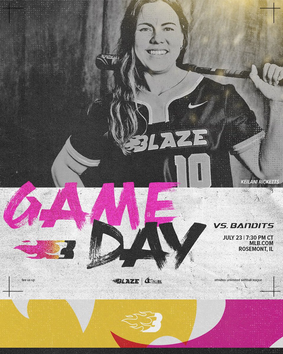 AUSL_Blaze's tweet image. one last time to catch us in our inaugural season 🩷
🔥 vs 🤠
⏰ 7:30 pm CT
📺 MLB.com/AUSL