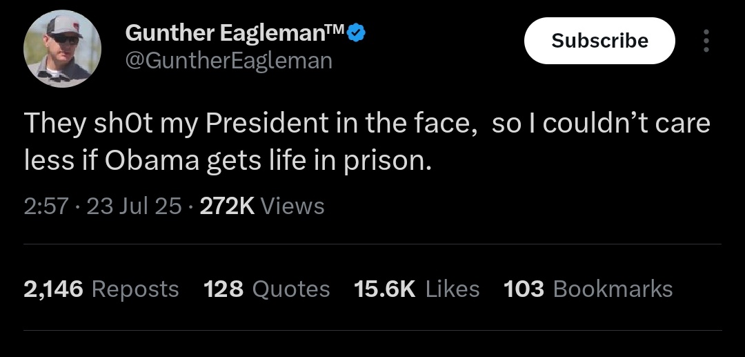 Nullen80's tweet image. Can you imagine how much concealer he'd use if he was shot in the face?