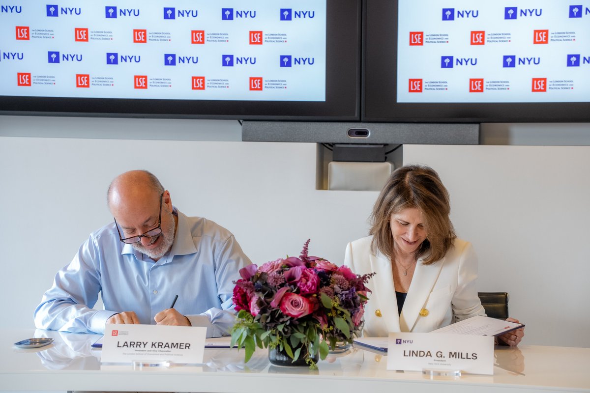 MediaLSE's tweet image. 📣 We are thrilled to announce our partnership with @mccnyu at @nyusteinhardt to launch our new MSc Double Degree Programme in #Media, #Culture and Global Cities!
Applications will open in the Autumn, enrolling at #LSE in 2026/27: lse.ac.uk/News/Latest-ne…
@LSEnews @nyuniversity