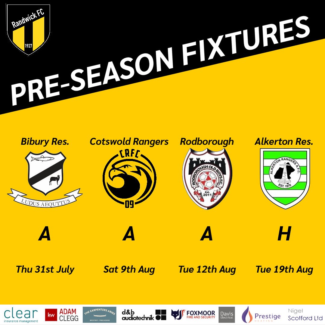 RandwickFC's tweet image. Our confirmed pre-season fixtures so far… 🟡⚫️