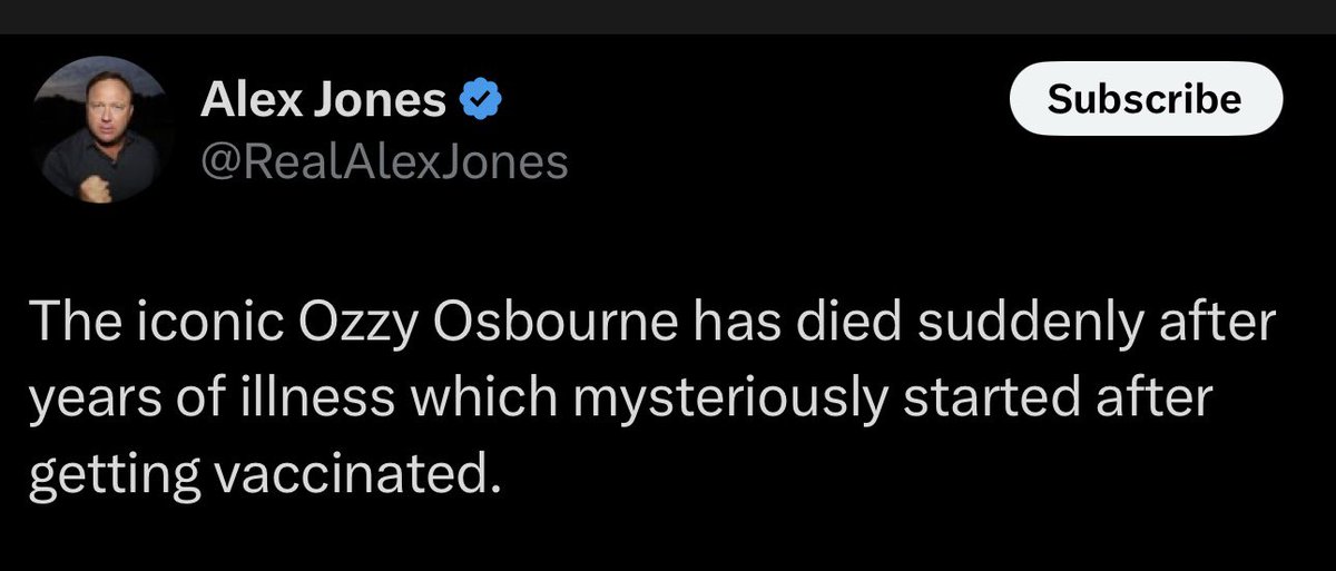 TifaAuntie's tweet image. He also believes chemtrails turned frogs gay.