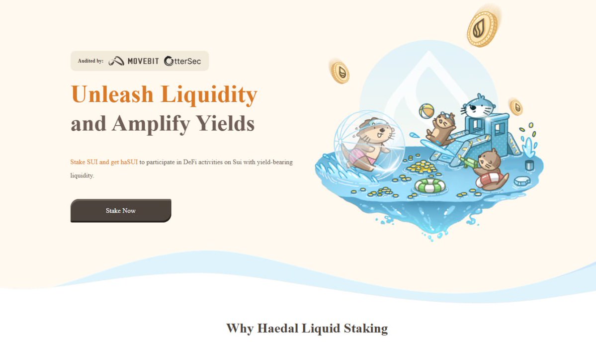 RaAr3s's tweet image. here's what $HAEDAL @haedalprotocol has done:
in one quarter, they went from "pre-launch protocol" to one of @suitnetwork most composable and adopted defi assets
airdropped to nearly 1M wallets, listed on every major cex, plugged into lending, dexes, stablecoin minting and…