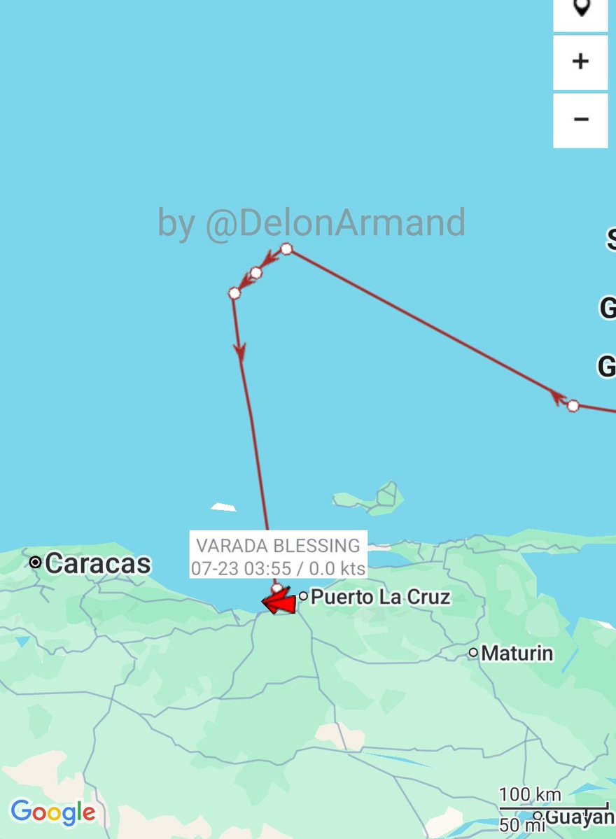 DelonArmand's tweet image. VARADA BLESSING a "zombie" VLCC arrived at the port of Jose, Venezuela from Singapore (dead in Bangladesh, 2017)
A good number of zombie, stealth, dark fleet ... vessels have arrived at Venezuelan terminals (see TL)
#tankers #Crudeoil #Crude