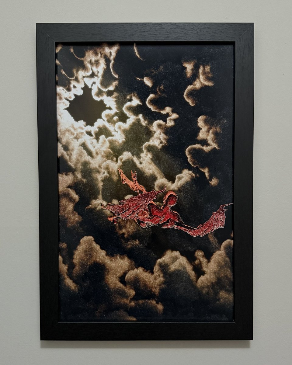KDeAngelis16's tweet image. I love my NFTs but getting the physical art just hits different..
- “Heaven Fell Quiet When I Fell”
- “The Colors of Lust”
By @arrogantkei
- “even thunder comforts me”
- “believer”
By @anzomez
Can’t wait to hang these up but also have more physicals on the way from others!