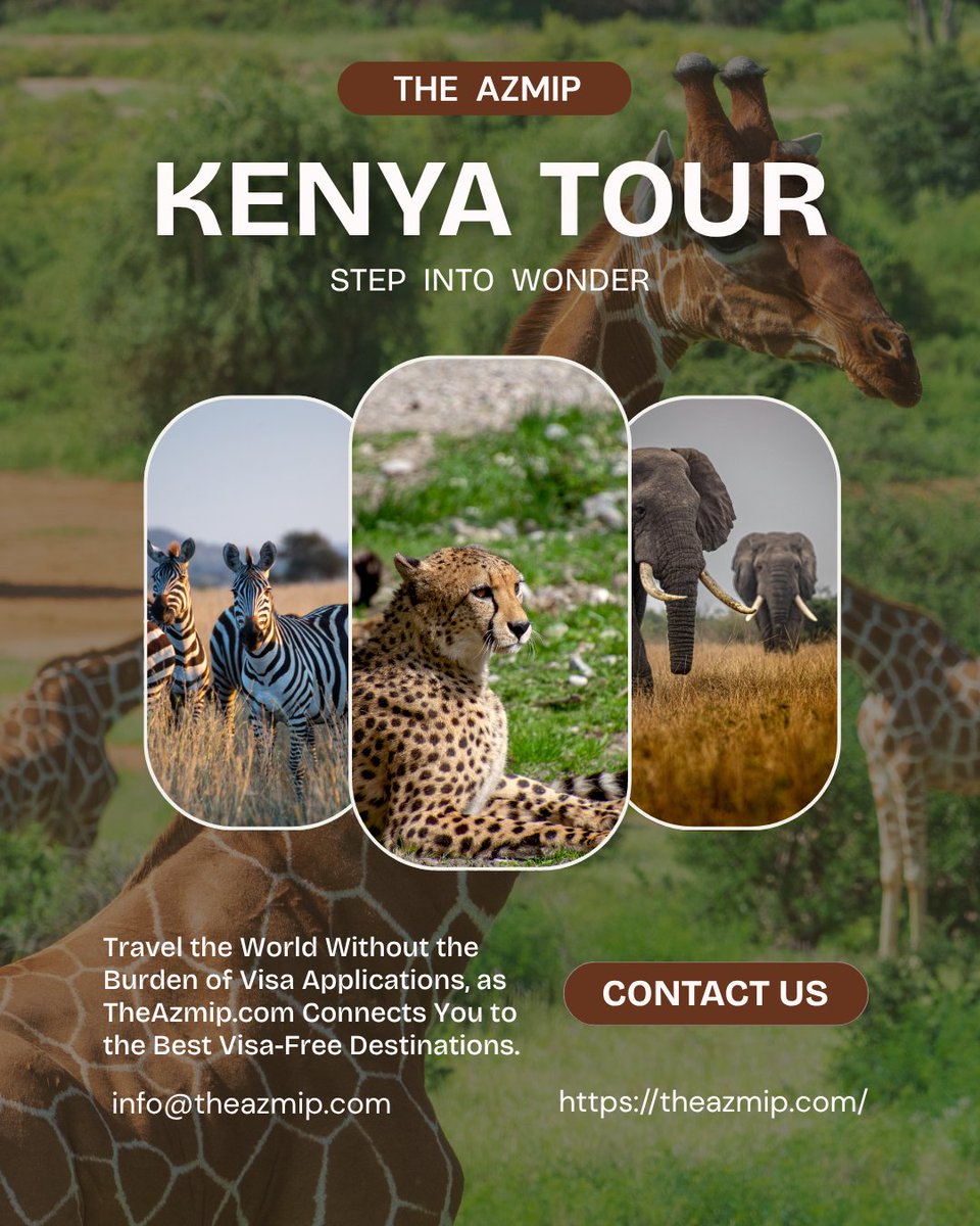 IAzmip's tweet photo. Kenya’s Rich Cultural and Travel Landscape: A Deep Dive by The Azmip
Explore the vibrant heart of Kenya with The Azmip
#TheAzmip #DiscoverKenya #KenyaCulture #KenyaTravel #EthnicDiversity #SwahiliCulture #KenyanCuisine #MaasaiMara #DianiBeach #MountKenya #LamuIsland https://t.co/PfIULh0Qwf