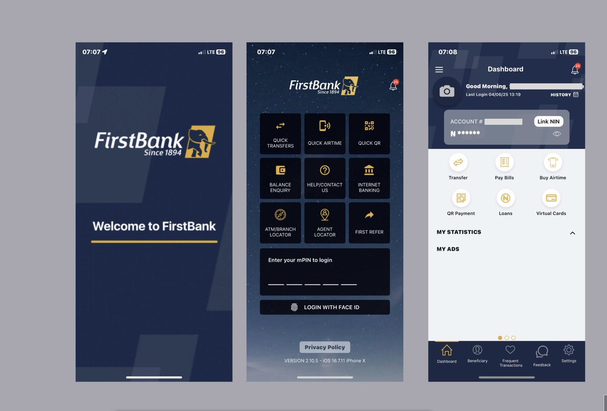 Teee_ui's tweet image. The is the design out come from my case study.
@FirstBankngr , What do you think?
The first frame is the redesign, the frame is the old design and the frame is the flow