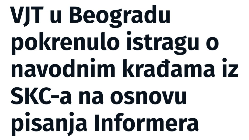 DobrasinovicDr's tweet image. Ух, добро је. Уплаших се да нису покренули истраге о крађама на Прокопу, Београду на води, ЕКСПУ, Рафалима, железници, аутопутевима и свим јавним набавкама у земљи. Ово је у реду.
