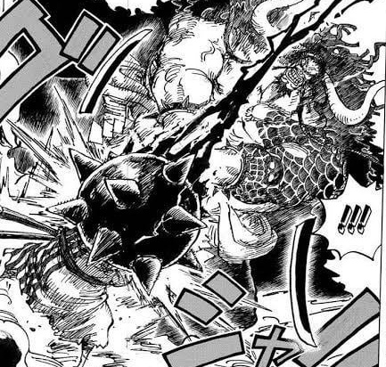 RJupiter7's tweet image. Not even talking about the stabbing part but can't believe Oda drew this and said "yeah imma keep Kinemon alive" 😭