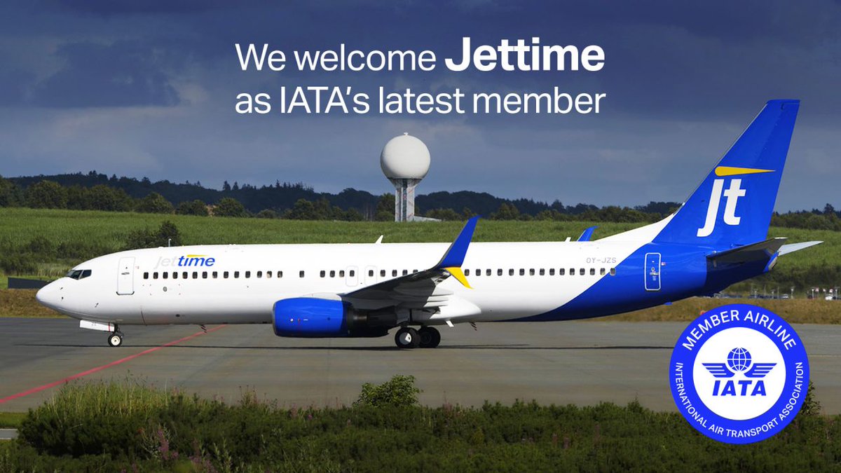 Gate7aviation's tweet photo. Jettime a rejoint l’IATA !

Fondée en 2020, #Jettime propose principalement des vols charters et ACMI pour le compte de compagnies aériennes et de voyagistes à travers l’Europe. 

Elle exploite une flotte de Boeing 737 ✈️ à partir de sa base principale de l’aéroport de #Copenhague, avec des bases d’exploitation supplémentaires aux aéroports de Billund, Helsinki et Stockholm Arlanda. #Jettime
