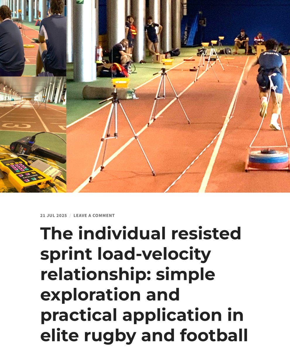 jb_morin's tweet image. 🚨NEW PRE-PRINT & BLOG POST🚨
Individual resisted sprint🏃♂️load-velocity relationship
We address 2 🔑practical problems🧐
📈Entire load-velocity profile w/ only 2 sprints✅
🚀Vmax estimation without a top speed trial✅
jbmorin.net/2025/07/21/the…
Read📄share🔄send us feedback🎯🤝!