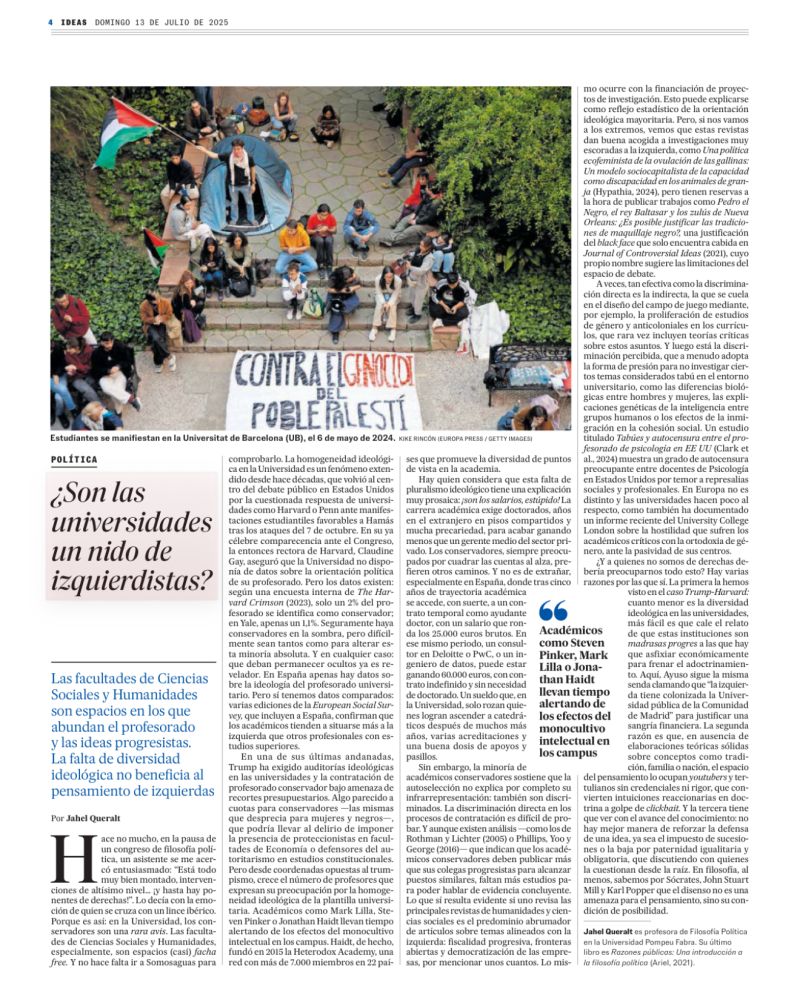 ¿Qué opinan de este artículo publicado en El País hace pocos días?