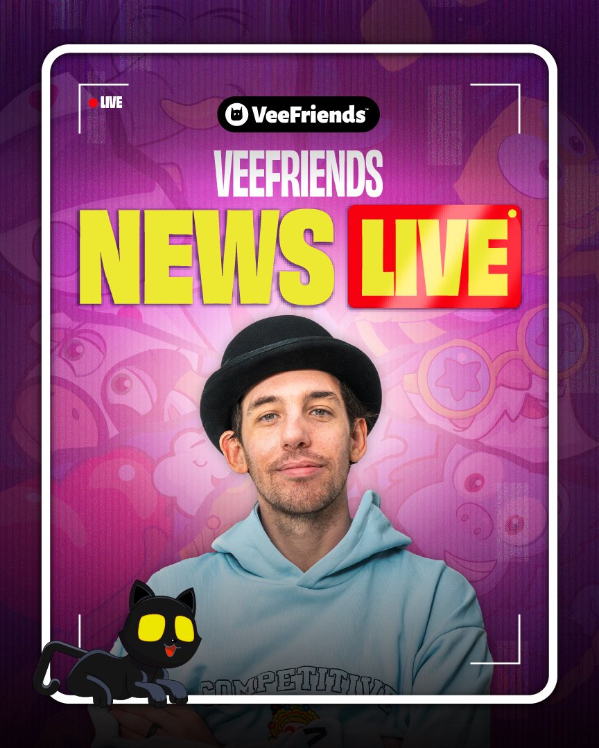 VeeFriendsLive's tweet image. WE KEEP IT COMING THIS WEDNESDAY ⤵️
___
(Note: Times below are in ET)
12:00 PM - VeeFriends Versus: Gameplay & Giveaways!! 🥊
5:55 PM - News Live! 🚨
___
Plan your VeeFriends LIVE week - hit the LINK IN BIO to BOOKMARK the shows you don't want to miss! 🚨
