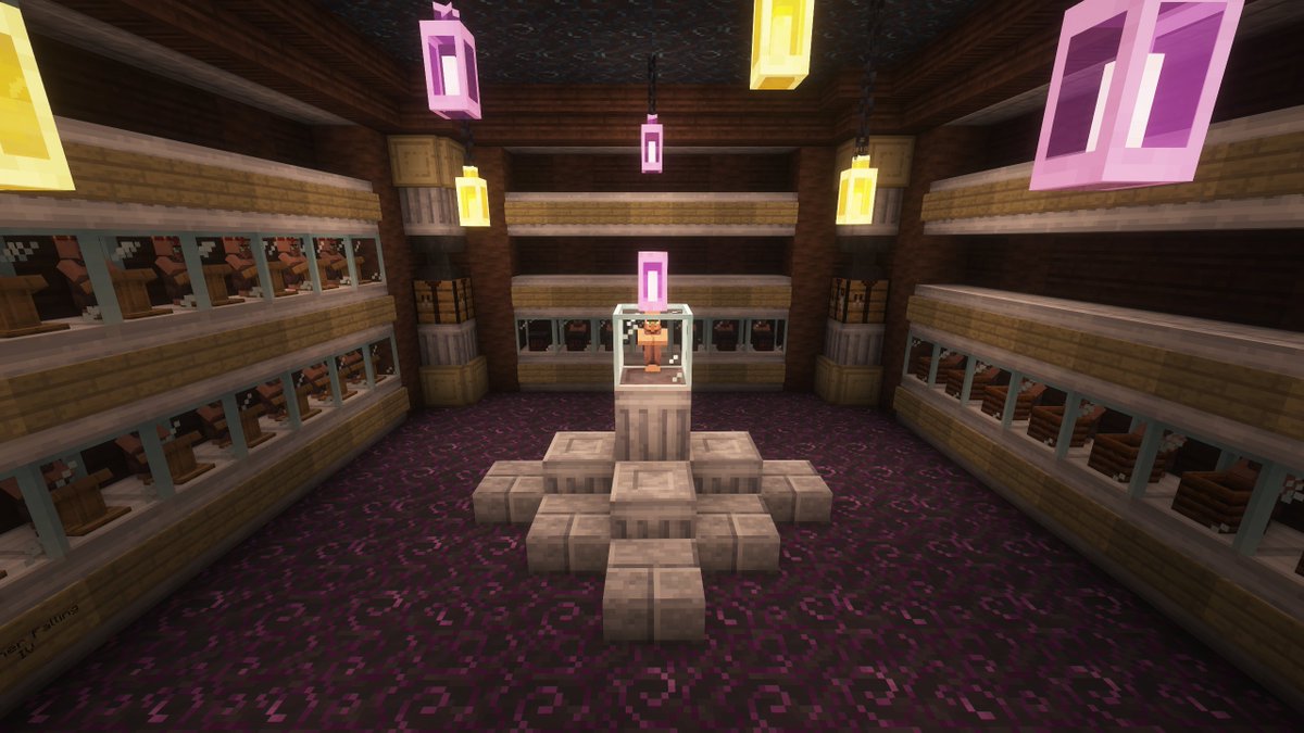 The Wizard Tower is nearing COMPLETION!

2 out of 7 floors are complete, only 5 left to go!!
In ONE HOUR, we'll be continuing creating the enchanting room, etc!

Come say hi &lt;33
twitch.tv/pixelpup3d !