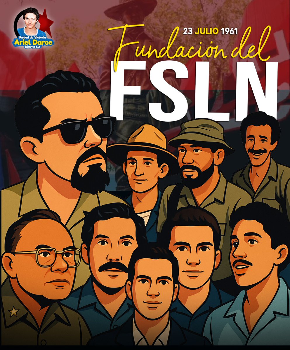 🎉 ¡64 años de historia, lucha y dignidad!
Hoy celebramos con orgullo el legado del Frente Sandinista de Liberación Nacional ❤️🖤🇳🇮
¡Seguimos firmes, caminando con el pueblo hacia nuevas victorias!
#UnidosEnVictorias #SiempreMásAllá ❤️🖤🇳🇮