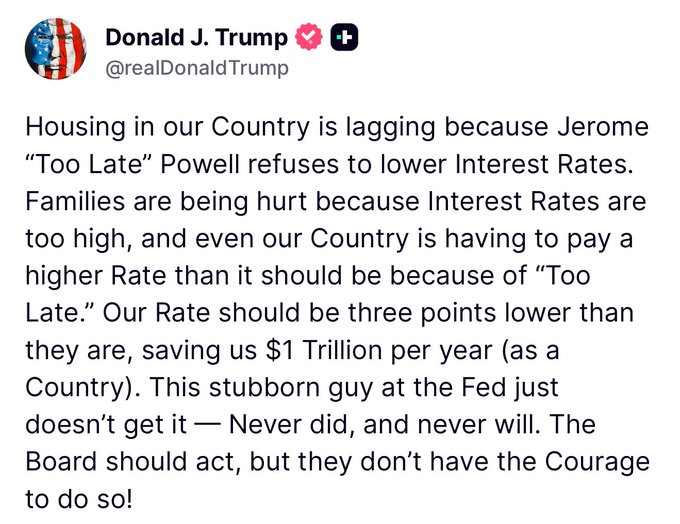 Lower the rates!