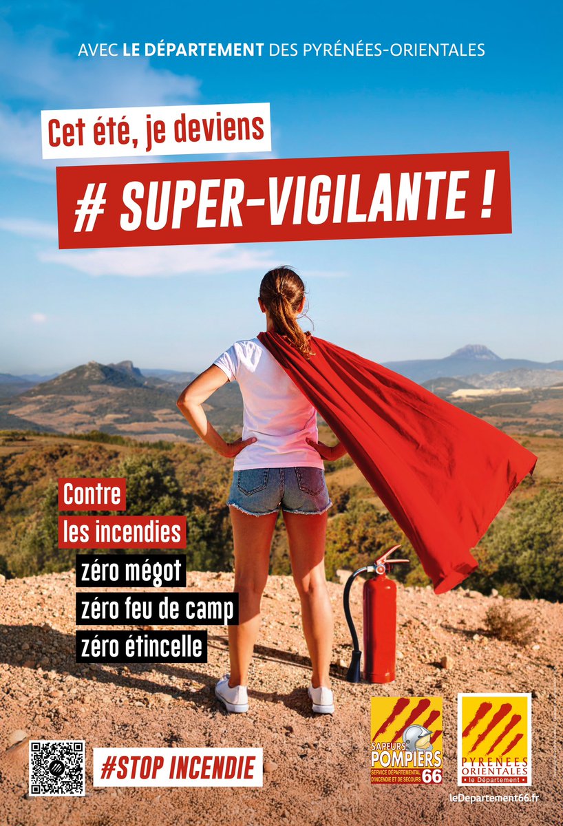 Freddy_Roy's tweet image. 🔥 L’été est aussi synonyme de responsabilité collective.
Contre les incendies, chacun peut devenir un super-héros du quotidien.
Merci au Département des #PyrénéesOrientales pour cette campagne claire, visuelle et engagée👏
➡️ Partageons-la. Prévenons. Agissons.
#ComPublique