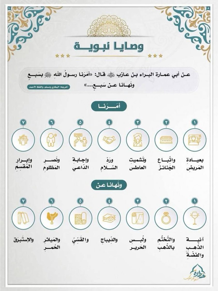aslmuy's tweet image. وصايا نبوية