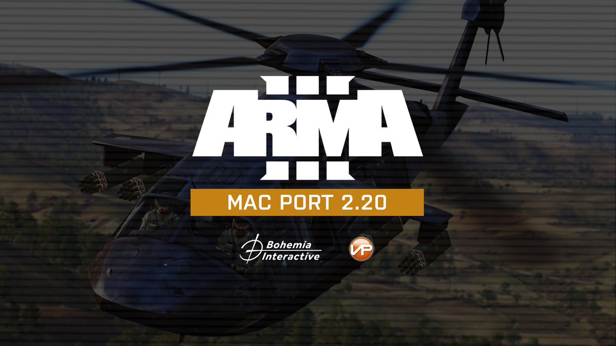ArmaPlatform's tweet image. 📢ATTENTION MAC USERS📢

Our partners at @virtualprog have ported the #Arma3 2.20 platform update for you to play on macOS!🍏

Visit dev.arma3.com/ports for all details.