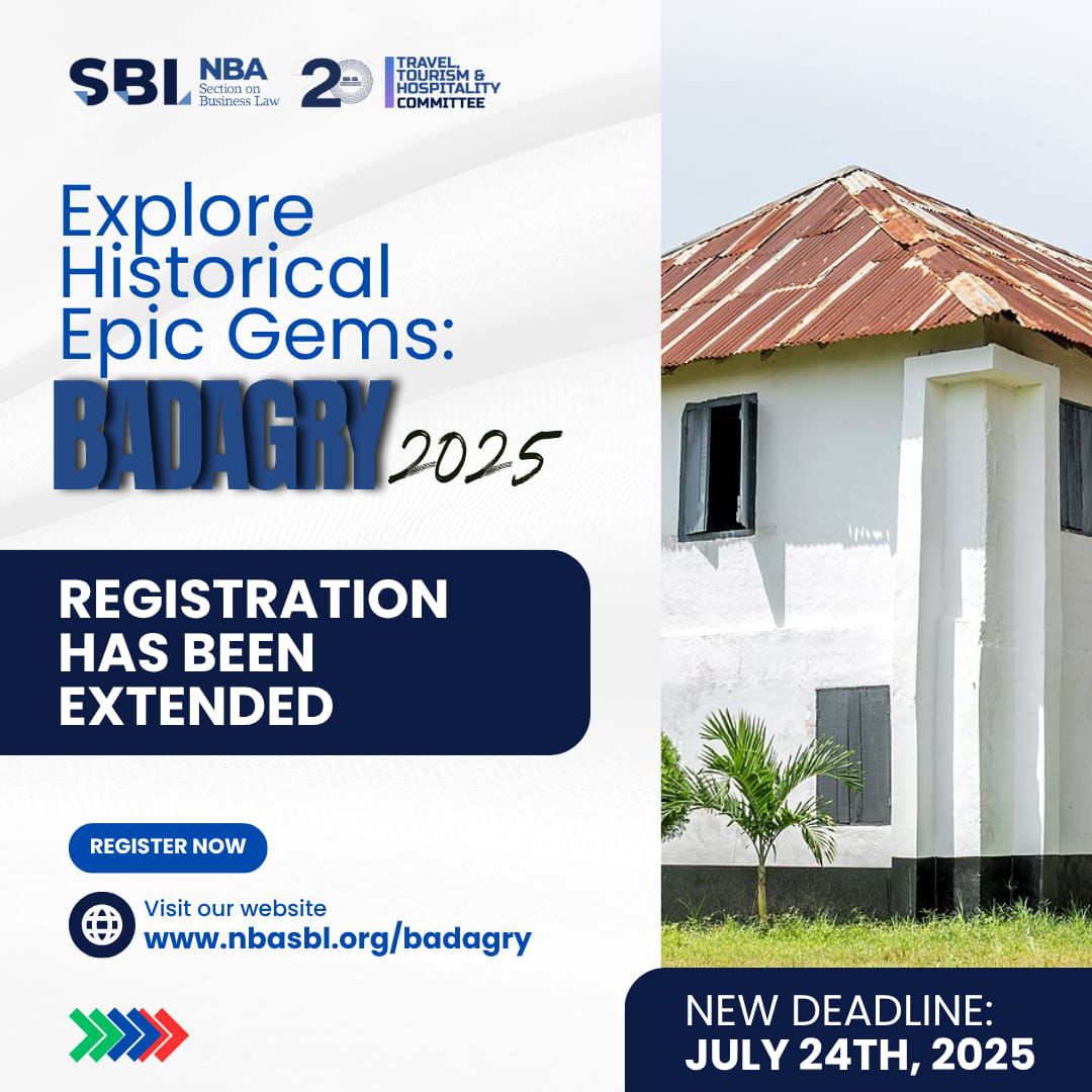 nbasblofficial's tweet image. REGISTRATION EXTENDED!
Did someone say Badagry 2025?
History, culture, adventure, all in one unforgettable trip with the NBA-SBL Travel, Tourism & Hospitality Committee!
💥 You asked, we listened: registration is now open till July 24th, 2025!
If you missed it before, this is…