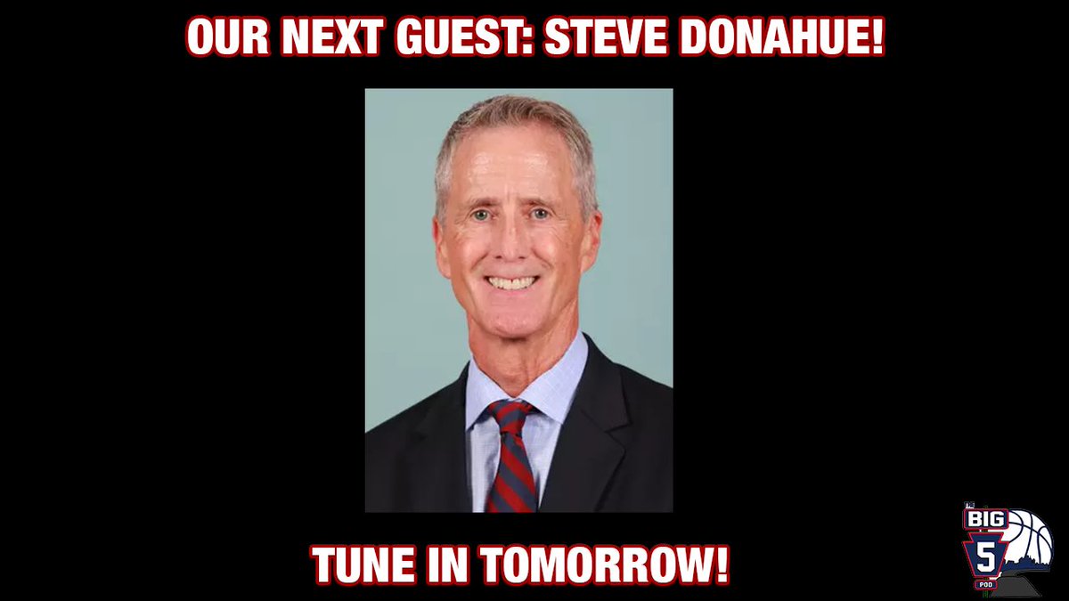 Big5Pod's tweet image. Our next guest is none other than @SJUHawks_MBB Associate Head Coach @Coach_Donahue!
This was a really fun episode to record with Coach Donahue. Make sure to check it out tomorrow morning! 👀